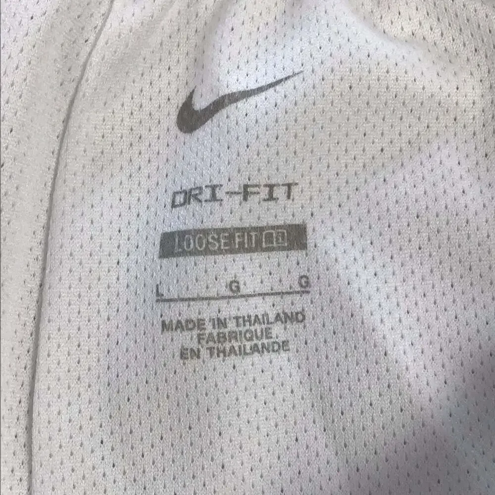 Nike Women’s Dri-FIT Mesh Essentials Basketball Shorts White Black Large Active